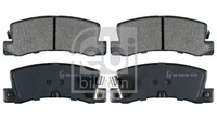 Hinterachse Febi Bilstein 16580 Bremsbelagsatz, Scheibenbremse FüR Toyota