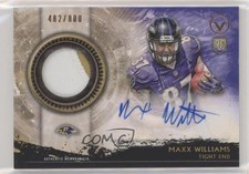 2015 Topps Valor of Honor 482/800 Maxx Williams #SHA-MW Patch Auto Shield 0a2