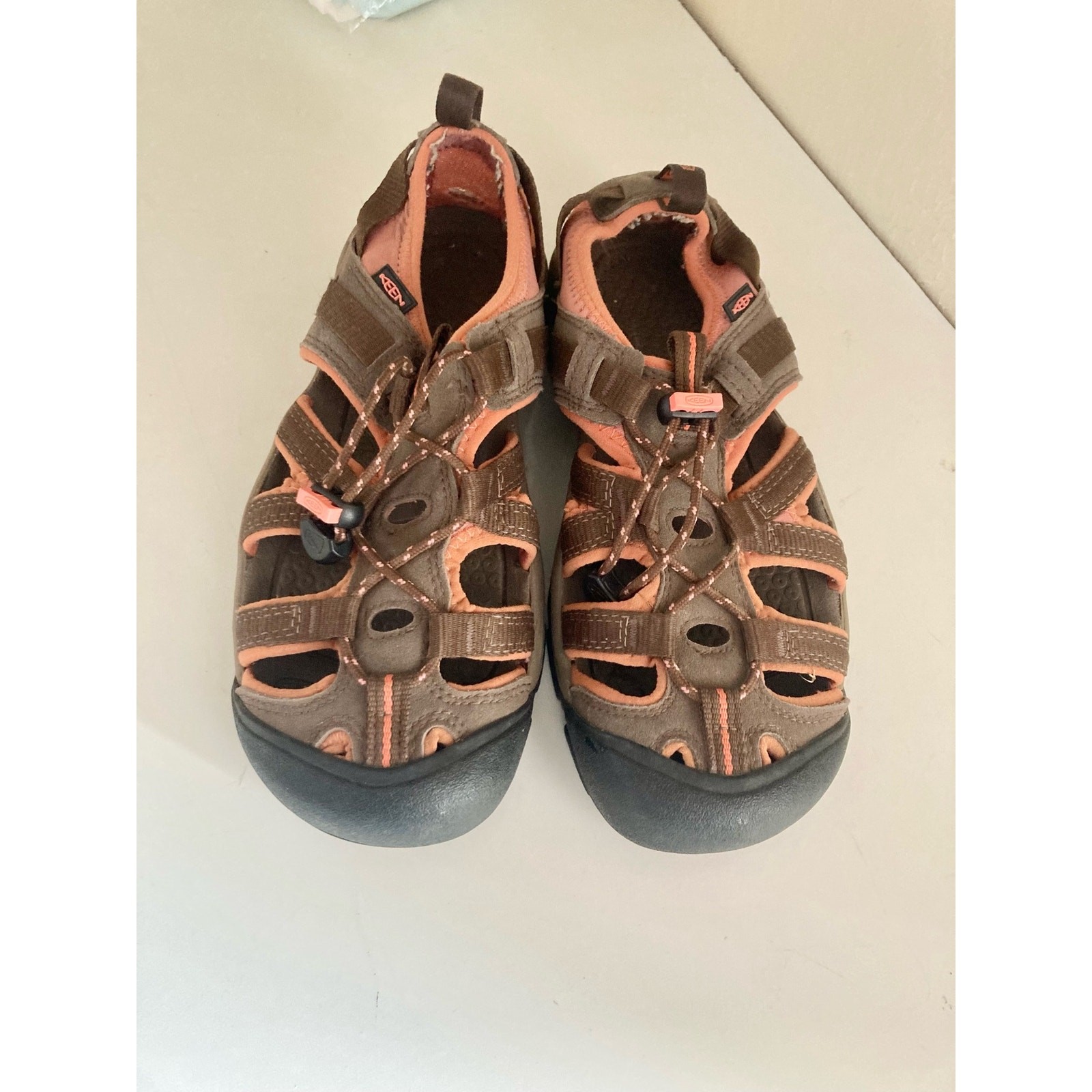 Keen Scarpe Donna Sandali Marrone Arancione Impermeabili Pescatore Taglia 8