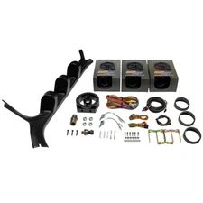GlowShift T7 Oil PSI, Water Temp & Trans Temp Gauges + Pod for 73-87 Chevy C10