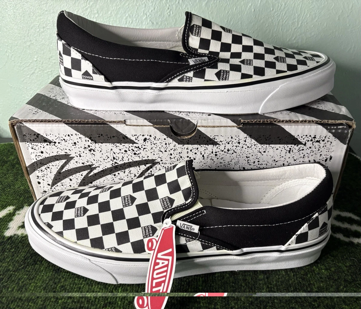 オールド　VANS ビンテージ　チェッカー柄　ロンT Mサイズ　USED オールド VANS ビンテージ チェッカー柄 ロンT Mサイズ USED オールド