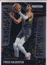 2024-25 Panini Prizm Black #16 Tyrese Haliburton Fireworks