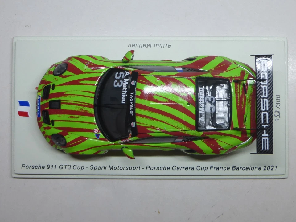 Porsche 911 GT3 Cup Porsche Carrera Cup 2021 Spark 1/43 Scale - Image 4 of 4