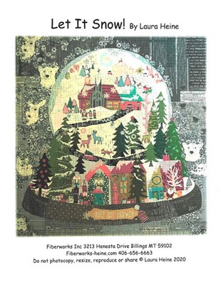 Let It Snow! Collage Pattern by Laura Heine