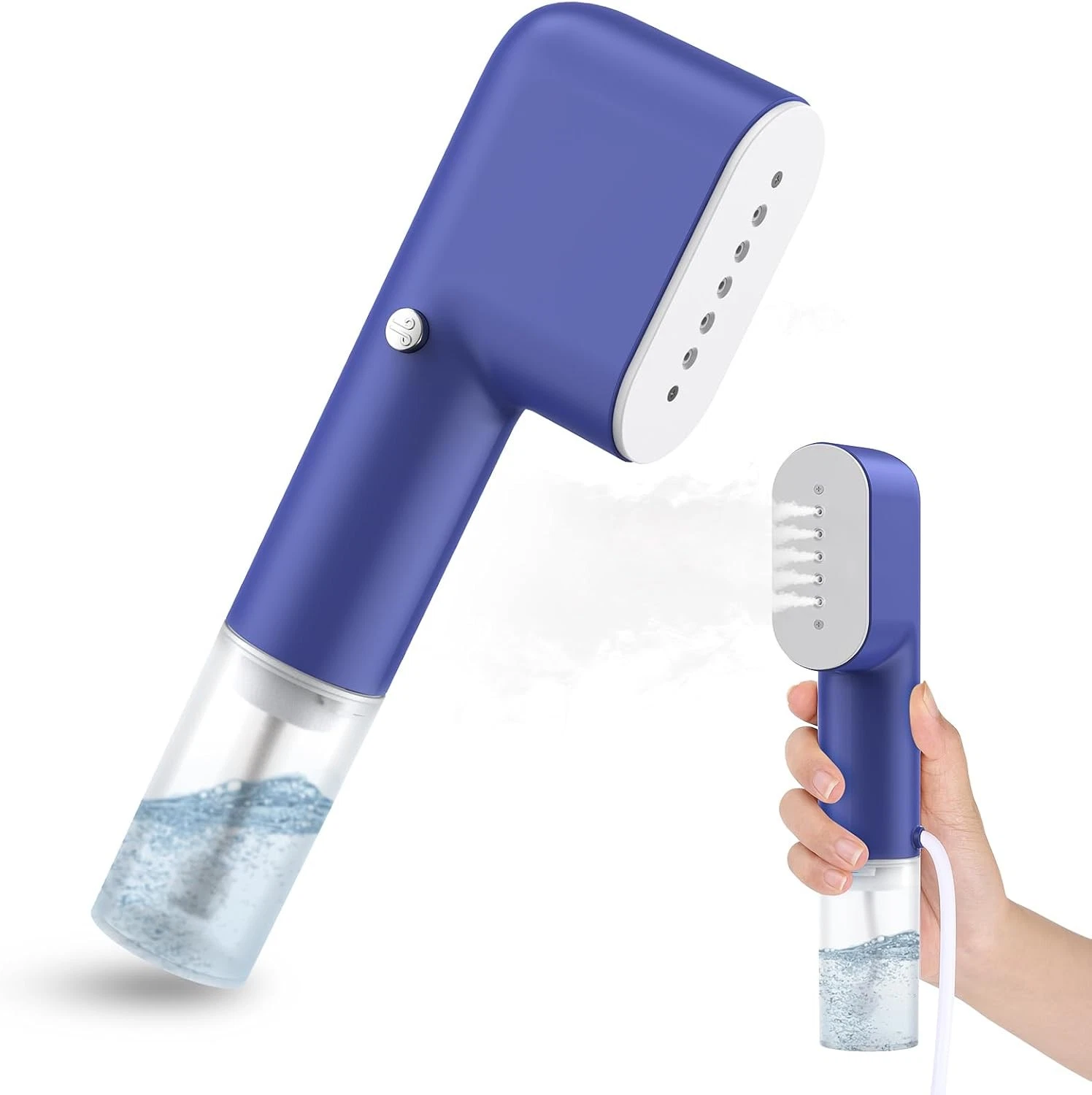 KEBNOR 800W Powerful Handheld Clothing Garment Steamer, 120V, Small, Blue