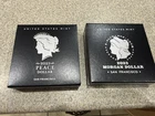 2023 S Proof Morgan and Peace Silver Dollar 2 Coin Set