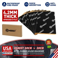 Sound Mat Butyl Automotive Sound Deadener Audio Noise Insulation dampening 4.2mm
