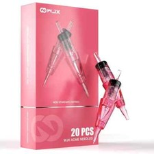 WJX PMU Tattoo Cartridge Round Liner 19pcs Micro 0.20mm/1RL Open Box