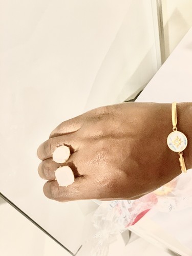 Les Nereides Ring Pink Cubic Zirconia Real Gold Plated Brass RRP £100 Adjustable - Picture 4 of 7