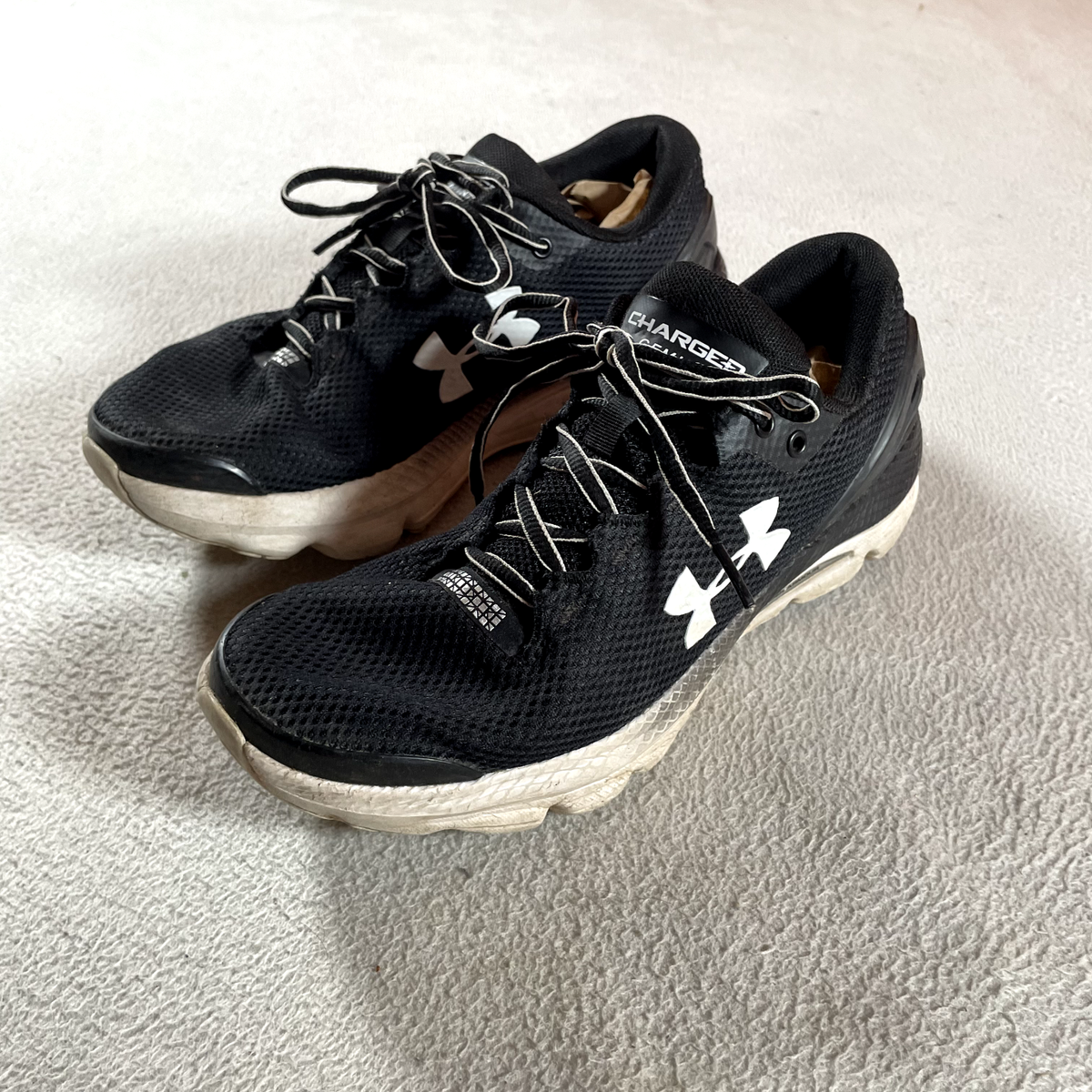 Under Armour Charged Gemini Shoes Womens Black Running Sneakers 3023277  002