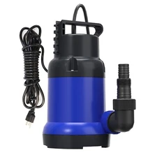 Sump Pump 1HP Clean/Dirty Submersible Water Draining Pump 5000GPH Water Pump