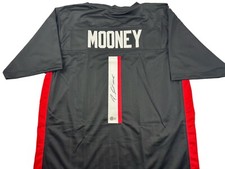 Darnell Mooney Signed Autograph Black Football Jersey Falcons WR Beckett COA