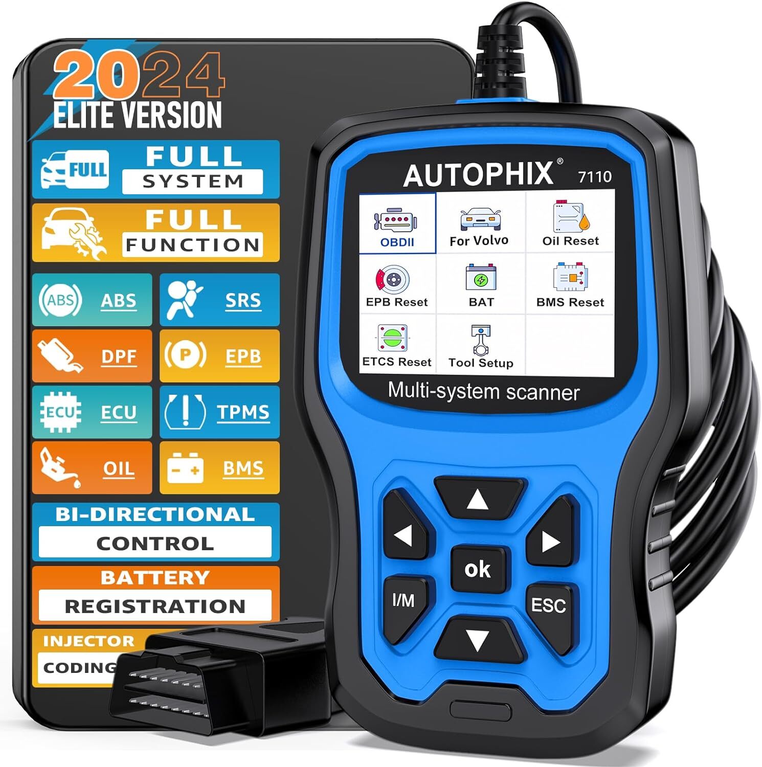 Volvo Code Reader AUTOPHIX 7110 Full Systems Diagnostic Scan Tool Fit for Volvo Car Code ...