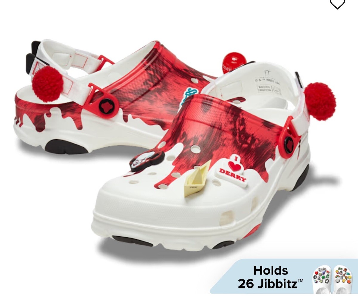 PENNYWISE “IT” Halloween CROCS Size 14 Limited Edition SOLD OUT | eBay
