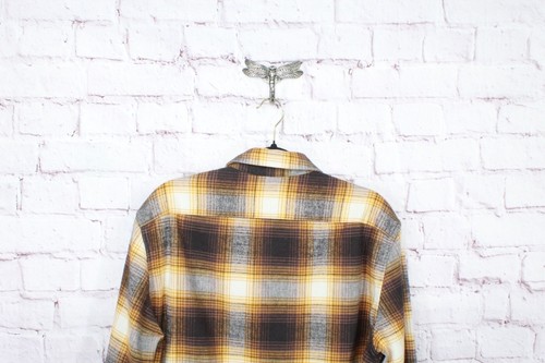 LL Bean Men's Signature 1933 Chamois Cloth Shirt Slim Fit Pattern Golden Cider L - Picture 4 of 12