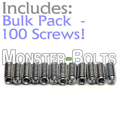 Bulk Pack (100)   Saddle Height Screws For Fender Guitar Stratocaster Telecaster