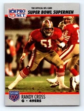 1990-91 Pro Set Super Bowl XXV Silver Anniversary #63 Randy Cross FRESH PULL