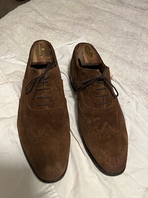 Shipton Brown Suede Lace Up Plain Toe Oxford Dress Shoes Shipton & Heneage Brown Suede Leather Oxford Dress Shoes  main image 2