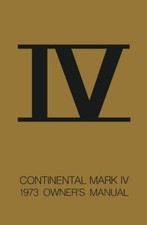 1973 Lincoln Mark Iv Owners Manual