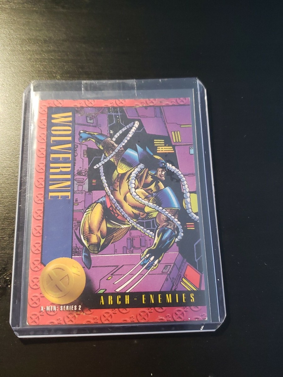 1993 Skybox Marvel X-Men Card WOLVERINE XAVIER'S FILES #49 VG VERY