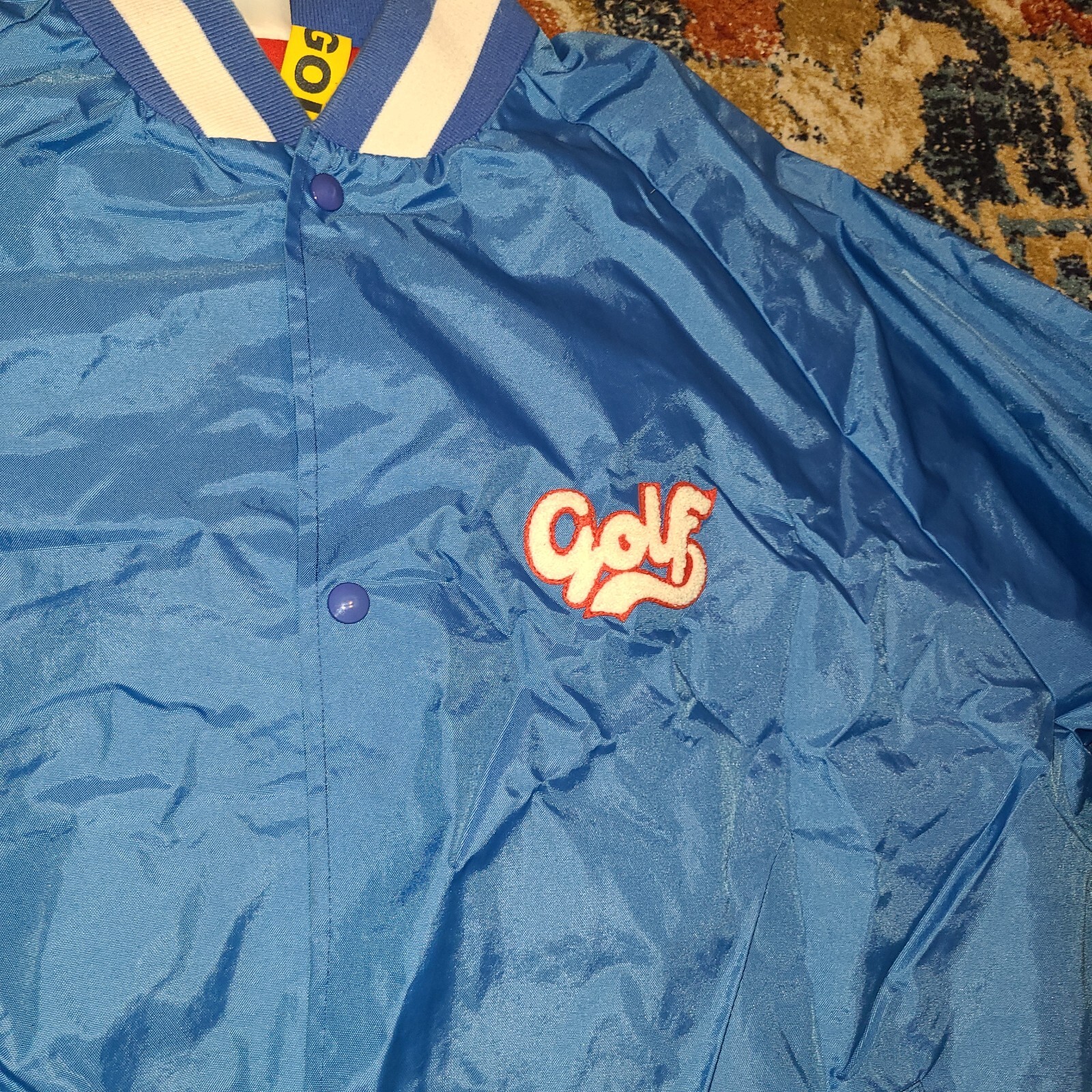 Golf Wang Blue Cursive Script Jacket - image 2