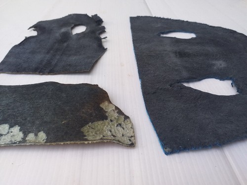 Cuero de piel de raya real genuino hecho a mano restos de piel 79 gramos LE228 - Imagen 7 de 8