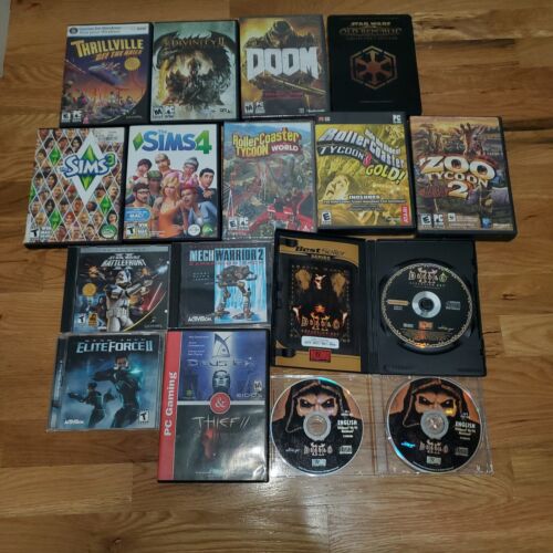 LOT 15 Of PC Computer Games- Includes Rare Steelbook And 2 Brand New!