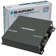 Blaupunkt BPA-E602 2CH Class AB Car Amplifier 800W Max, 180W RMS Bridged Power