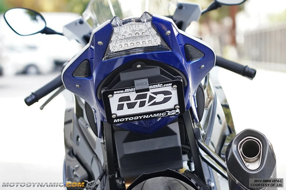 Kit eliminador Fender cauda arrumada perfil baixo dobrado para 2010-2014 BMW S1000RR HP4 - Imagem 3 de 4