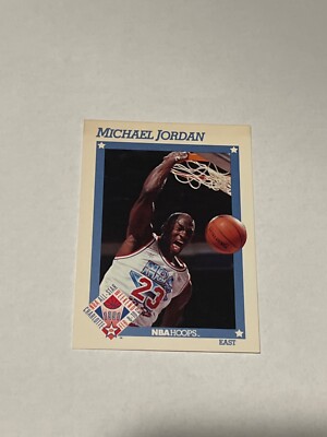 Michael Jordan 1991/92 NBA Hoops Basketball All Star #253 NrMt