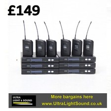 Trantec 6 Way Radio Mic Kit Wireless Microphone Suit Sennheiser Akg