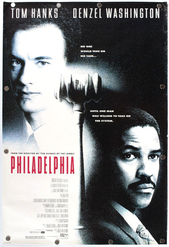 Philadelphia 1993 Single Sided Original Movie Poster 27" x 40"