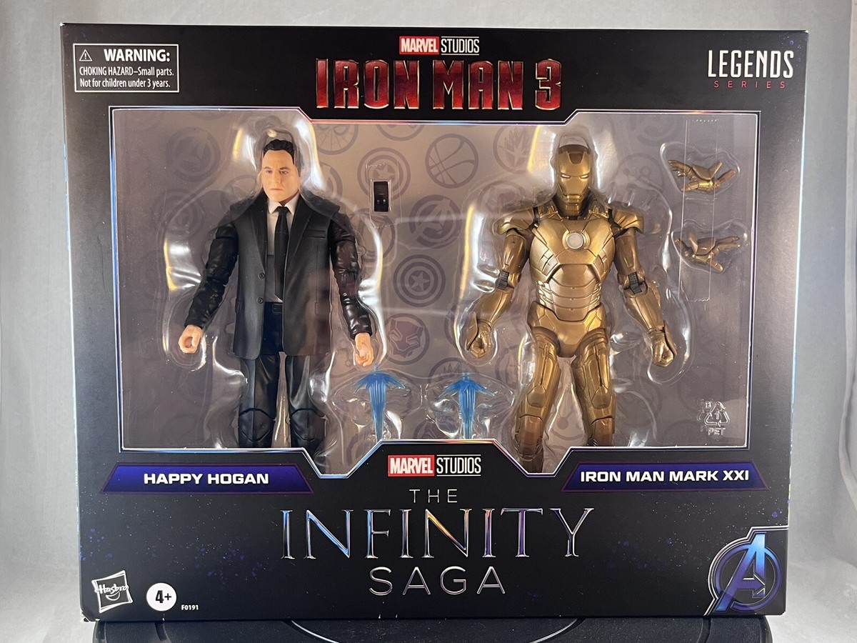 MARVEL LEGENDS HASBRO 2021 INFINITY SAGA IRONMAN 3 HAPPY & MARK
