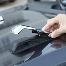 2x Exterior Hood Hinge Cover Trim Chrome for Jeep Wrangler JL 2018+ Accessories