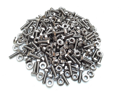 M6-1.0 X 20mm STAINLESS Metric Machine Screws & Flange Nuts - US STOCK! -50-
