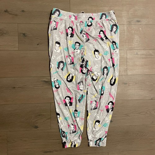FRIENDS Girl's Pajama Pants XL X-Large 16/18 Gray Sleep Bottoms Jogger Pockets - Picture 4 of 7