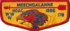 Meechgalanne Lodge 178 Essex Council NJ 1996 NOAC Flap Red Bdr (AR4251)