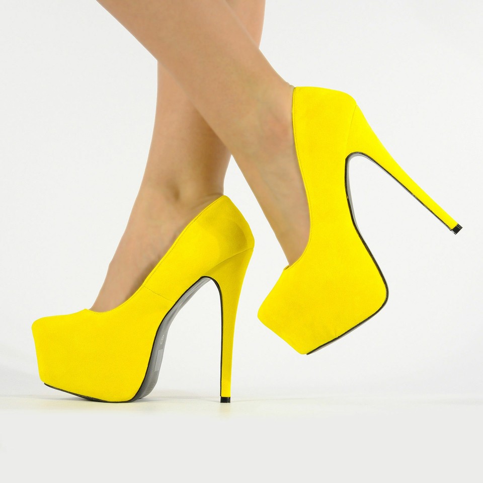 Womens high heels mid heel formal pumps ladies party court shoes matte Plus size