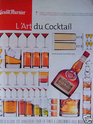 WERBUNG 2002 GRAND MANIER L'ART DE COCKTAIL - ADVERTISING