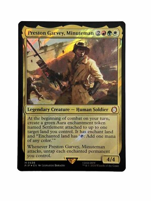 MTG Preston Garvey, Minuteman Fallout PIP 0536 Surge Foil Mythic NM