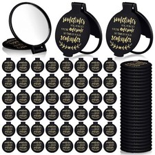 48 Pcs Compact Mirrors Bulk Mini Pocket Mirrors for Gifts Travel Daily