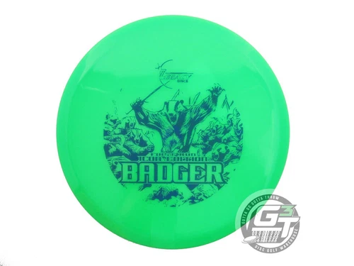NEW Legacy Discs First Run Icon Badger 175g Green Blue Stamp Midrange Golf Disc
