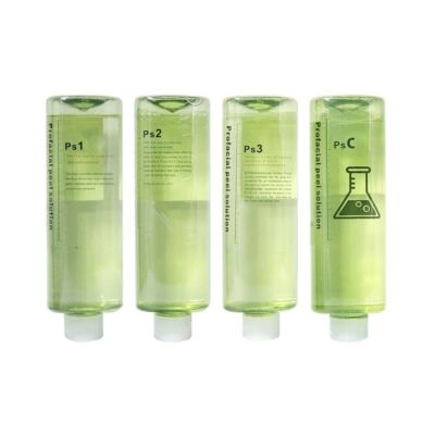 Aqua Facial SET grün 4 x Lösungen 500 ml Hydra Beauty Konzentrat Peel Solution