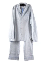 Petite Plume Men's La Mer Pajama Set M Blue NWT