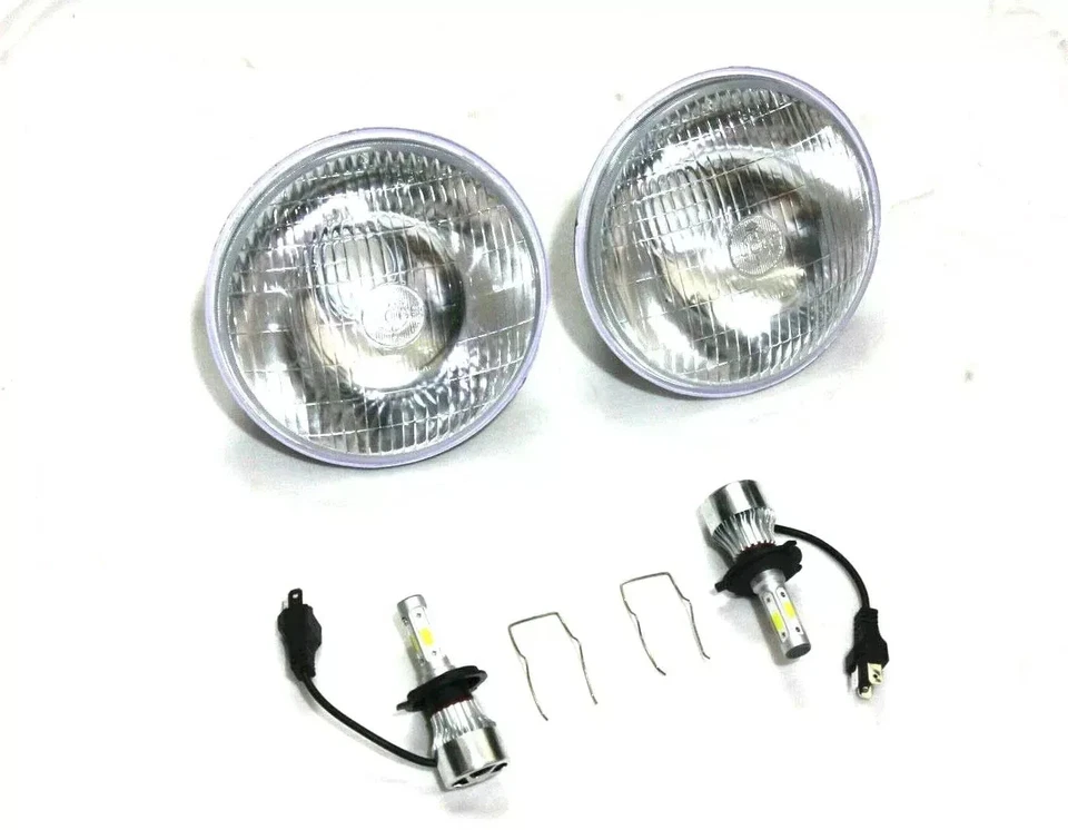 Lucas LHD Frontscheinwerfer Hid LED Umwandlung Set Land Rover Serie 1 2 2a 3 - Bild 4 von 4