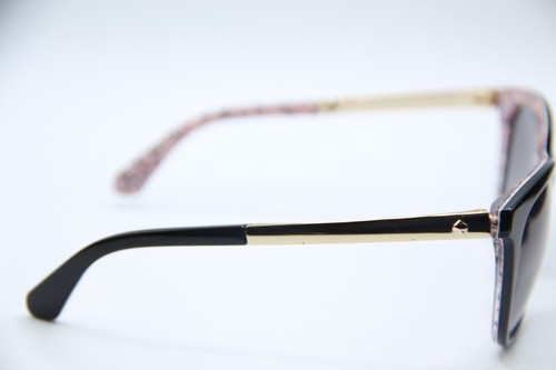 NEW KATE SPADE NEW YORK JIZELLE/S UYY9O BLK GRADIENT SUNGLASSES W/CASE 55-16 - Picture 4 of 5