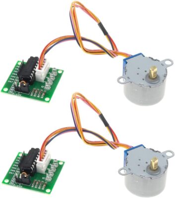 2x DC 5V 4-Phase 28BYJ-48 DC Step Stepper Motor ULN2003 Driver Test Module Board