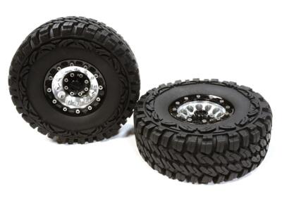 2 Ruote Integy High Mass Blu Con Raggi OZ 1.9 Pollici Per Crawler Scala 1:10