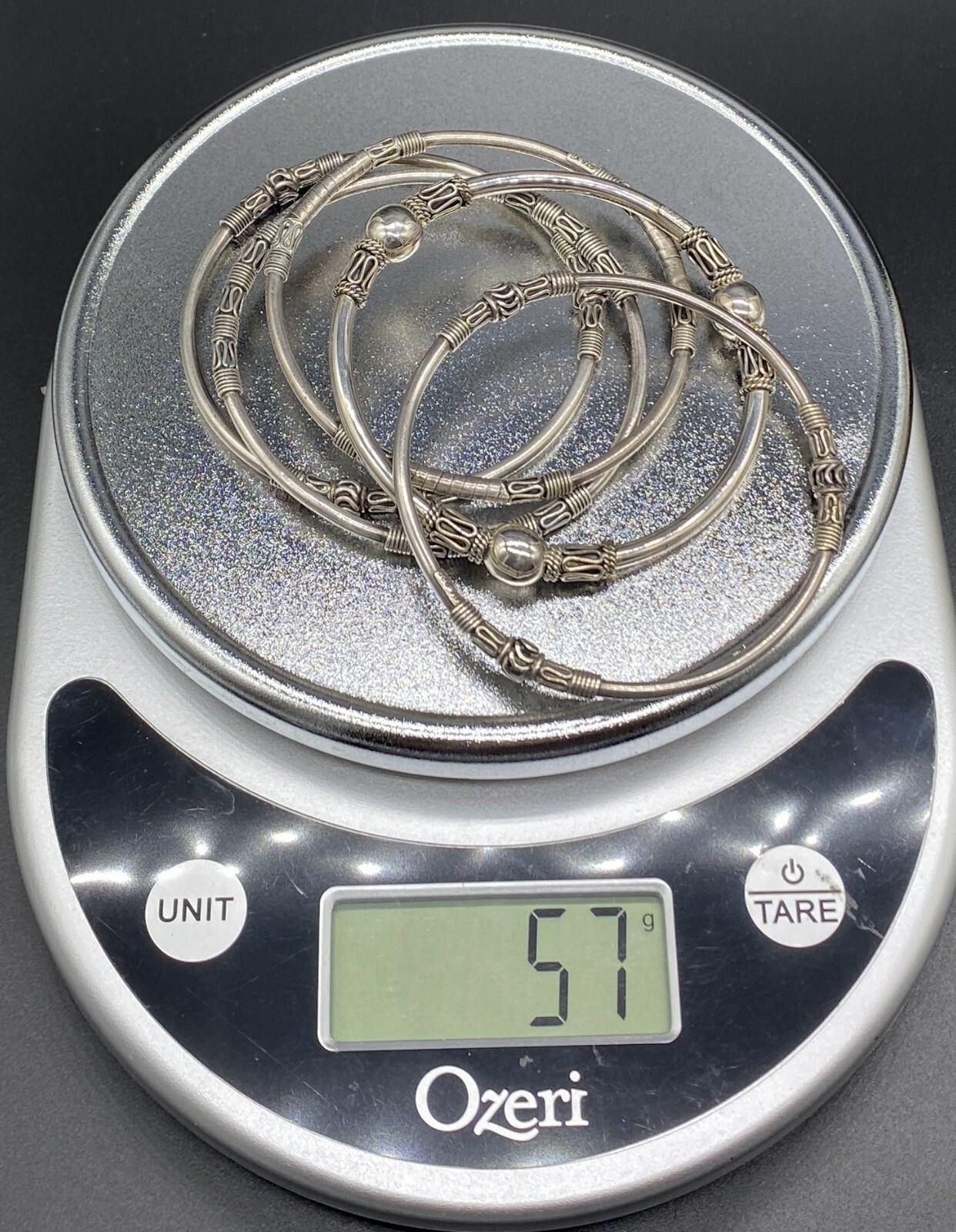 BA BANGLE SET-Sterling Silver Five Different Bali… - image 10