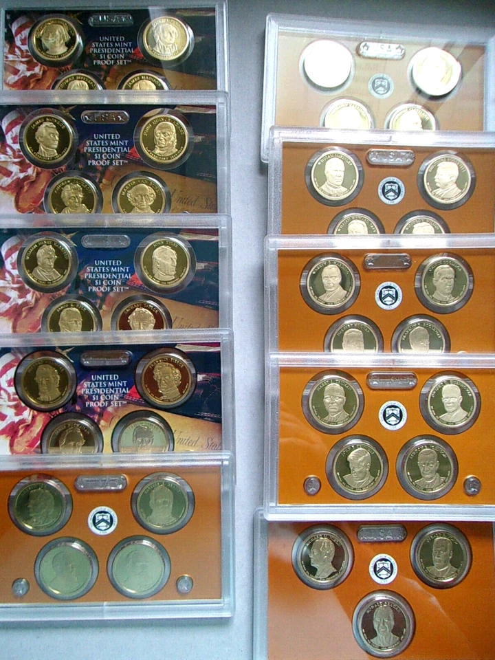 2007-2016 S Presidential $1 US Mint 🇺🇸 PROOF Sets (39 Coins) + Bonus - Image 2 of 4